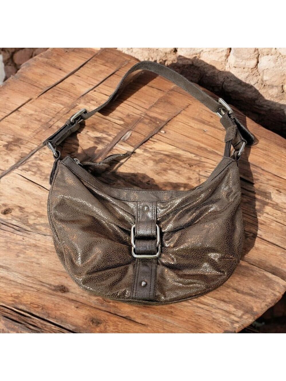 Express Design Studio Bronze and Purple Bag